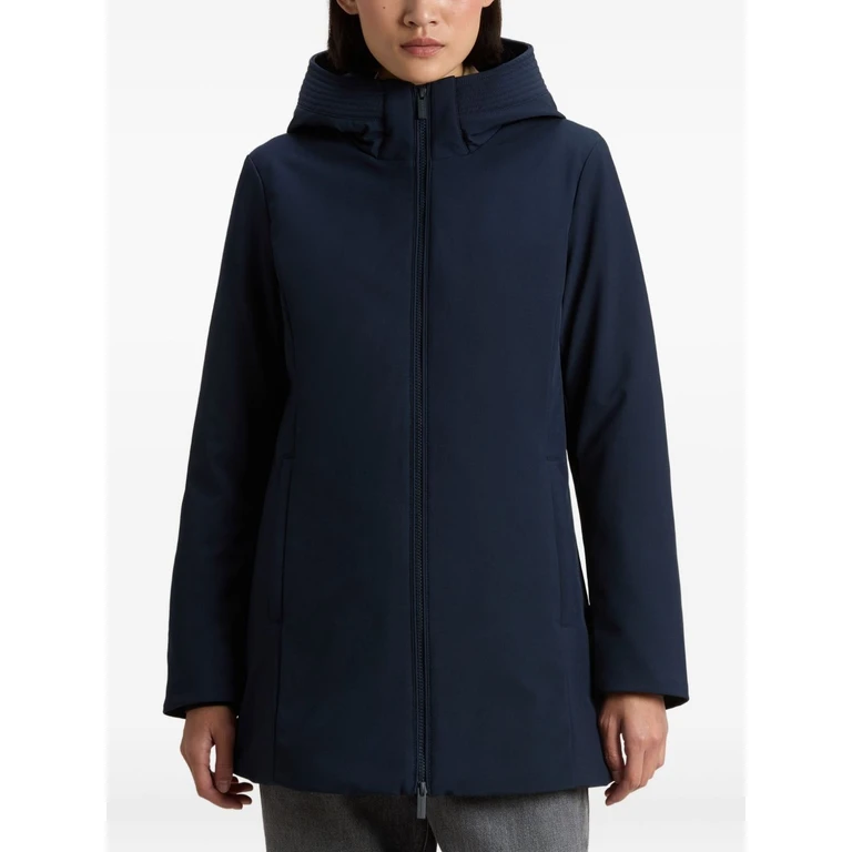 Woolrich Coats Blue Polyester Elastane - Women