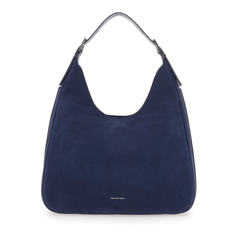 MICHAEL Michael Kors Shoulder Bag nolita Grande With Logo Lettering On The Front In Blue Suede For Women