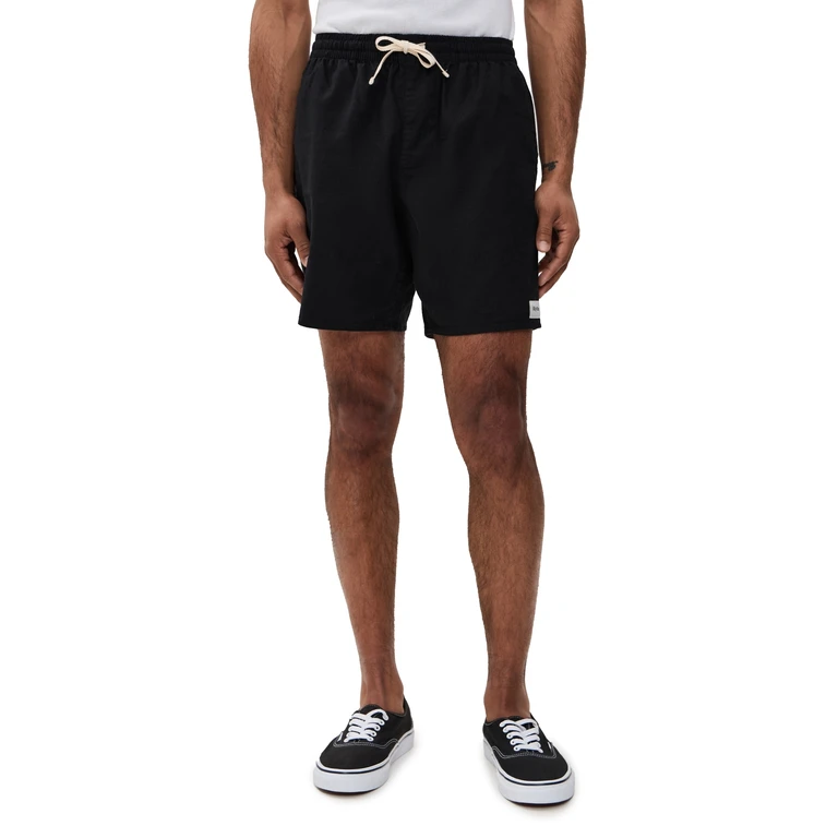 Rhythm Classic Linen Jam Shorts 7 Vintage Black 34