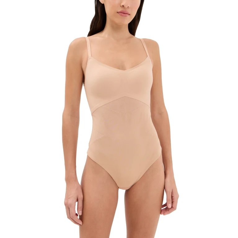 Honeylove Cami Thong Bodysuit Sand XL