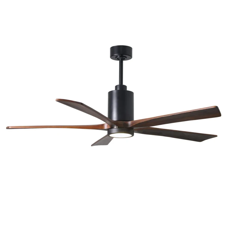 Matthews Patricia 60" Indoor Ceiling Fan in Matte Black