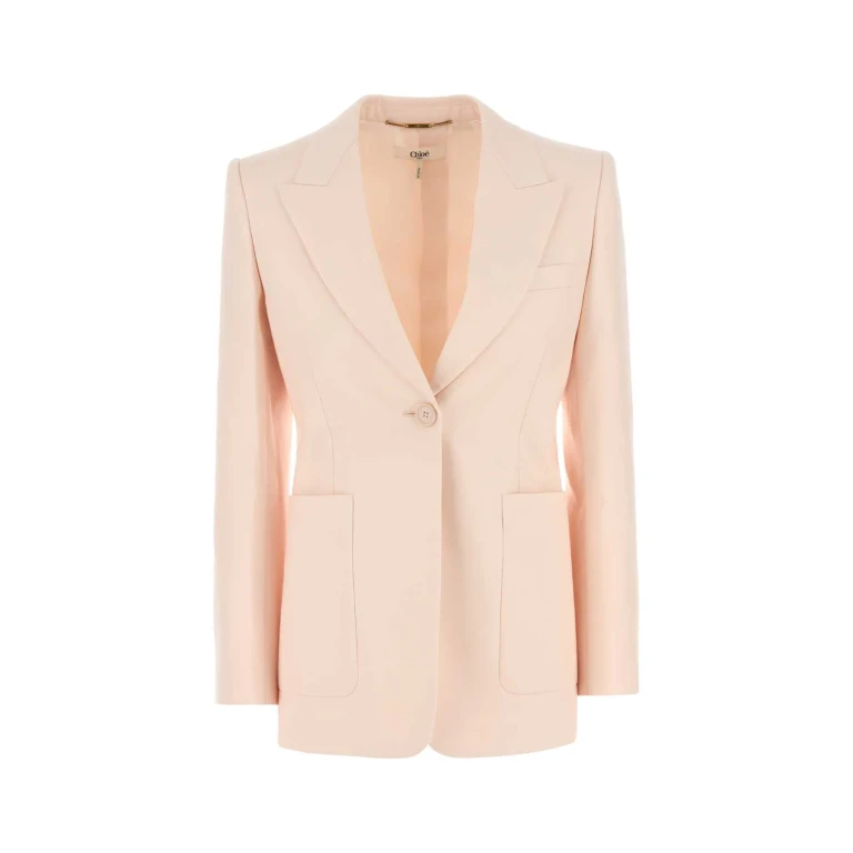 Chloé Pastel Pink Wool Blazer