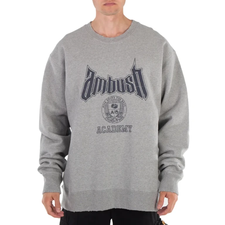 Ambush Grey Academy Crewneck Sweatshirt