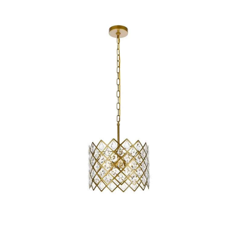 Brass Three Light Pendant from the Lyla Collection
