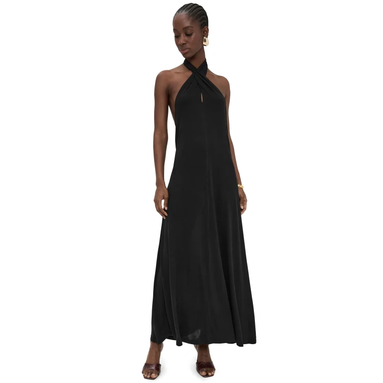Lioness Heavenly Maxi Dress Obsidian S