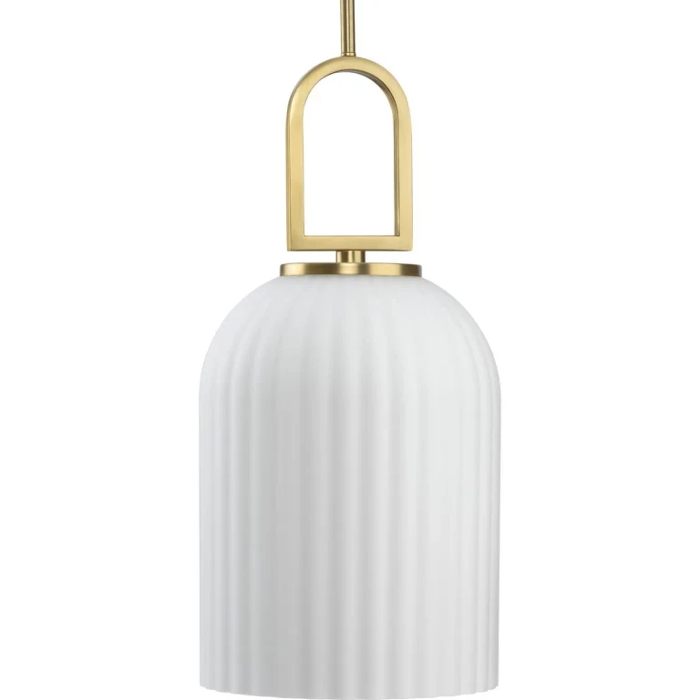 Brushed Gold Pendant from the Stanza Collection