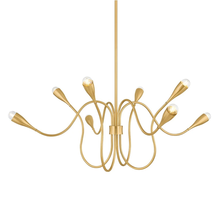 Aged Brass Chandelier from the Anaise Collection