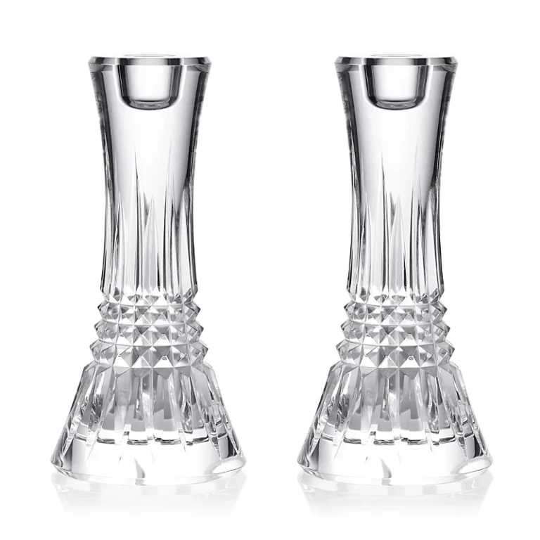 Waterford Lismore Diamond Essence 7 Candlesticks, Set of 2