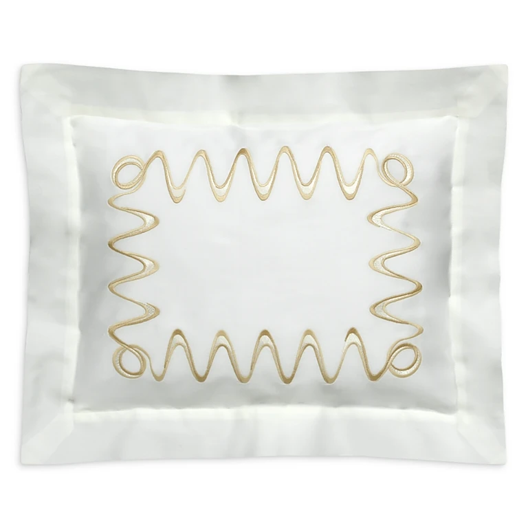 Dea Palm Beach Tc Pelago Embroidery Boudoir Sham