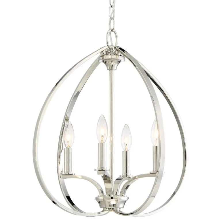 Tilbury 4-Light Pendant Light in Polished Nickel