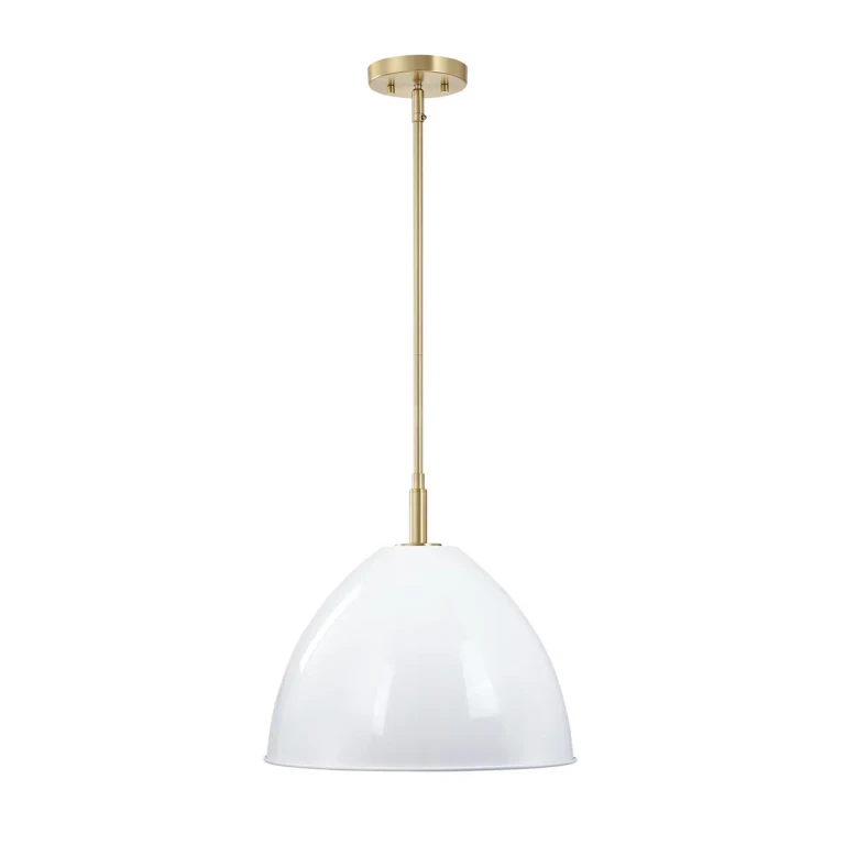 Brushed Gold One Light Pendant from the Biba Collection
