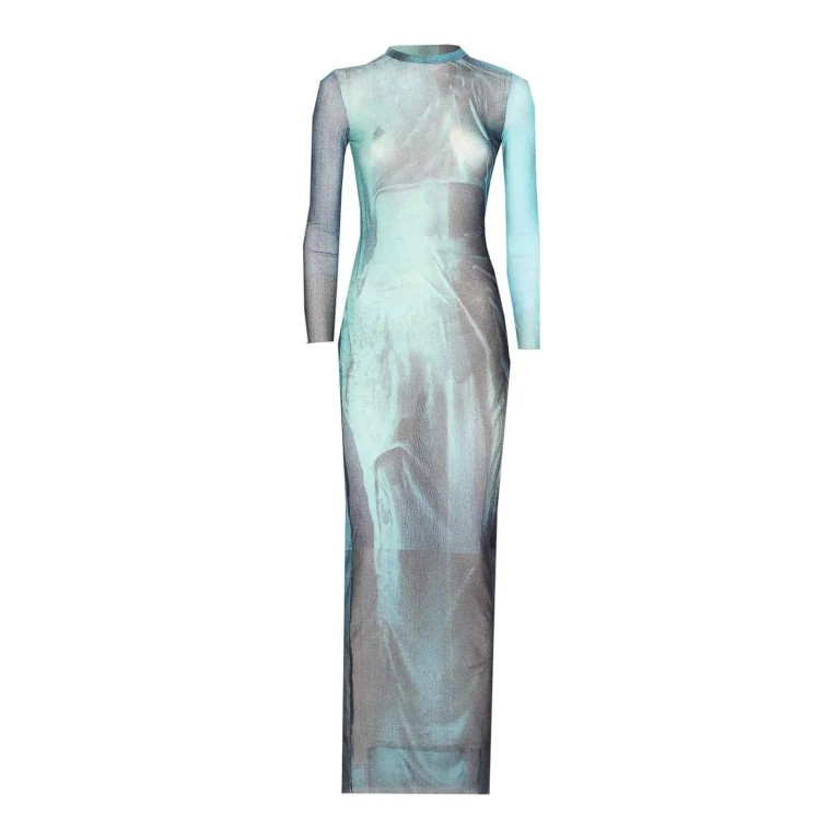 Jean Paul Gaultier Pull Col Rond - Bleu (DR027M004P5557)