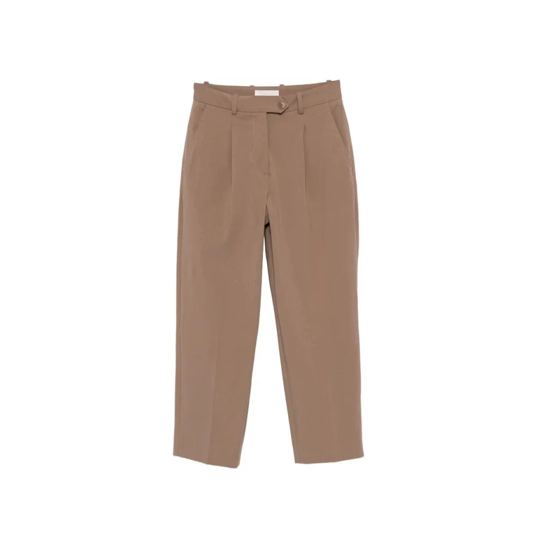 Circolo 1901 P. formal Stretch Brown Co Ea Pant - Women
