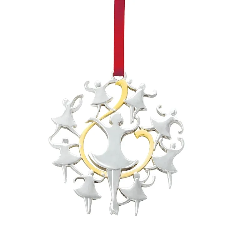 Nambe 12 Days of Christmas Ornament - 9 Ladies Dancing