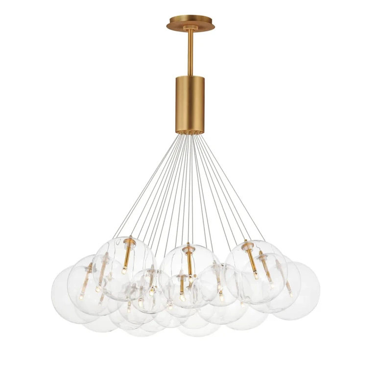 Gold LED Pendant from the Burst Collection