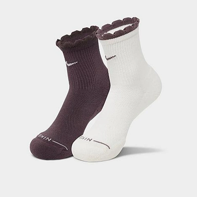 Nike Women's Everyday Elevated Mid-Crew Socks (2-Pack) Size: Small