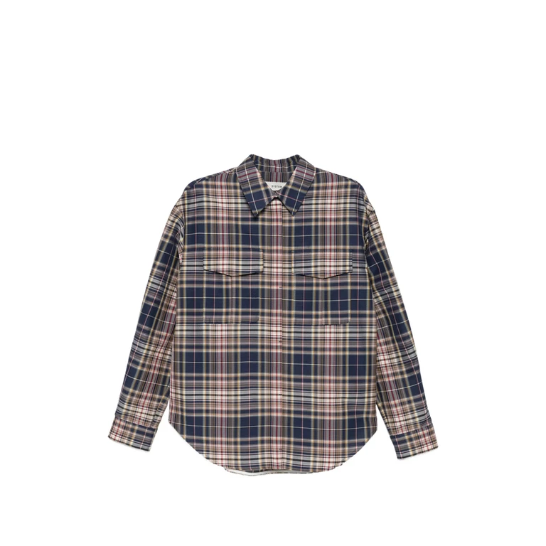 System Pocket Checked Shirt