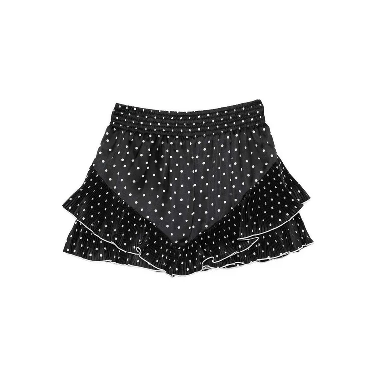 self-portrait Printed Twill Mini Skirt