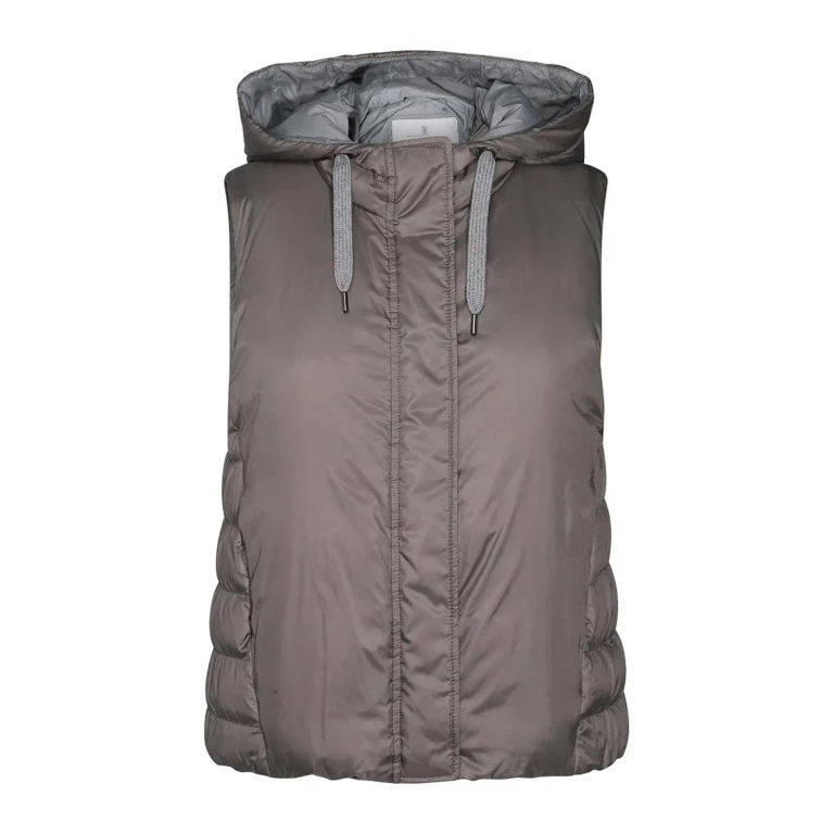 Brunello Cucinelli Blouson Rembourré - Gris