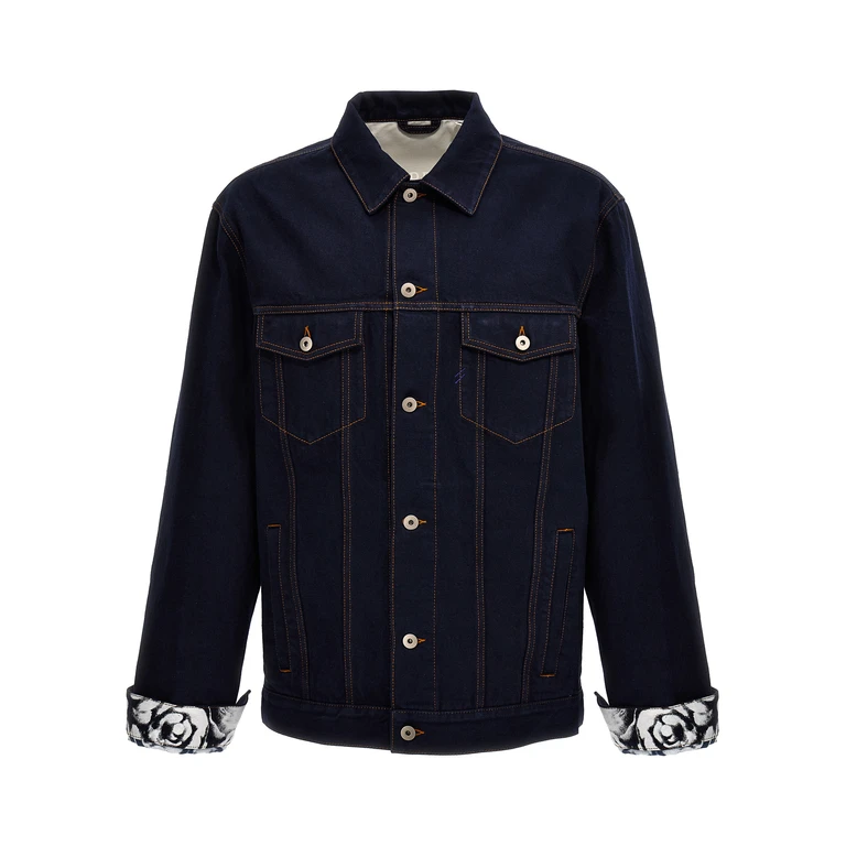 Burberry Indigo Blue Cotton Jacket
