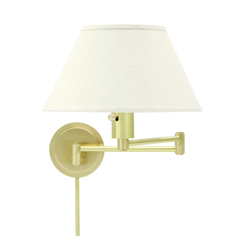 Satin Brass One Light Wall Sconce from the Home Office Collection