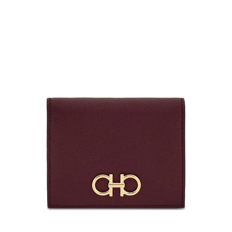 Ferragamo Gancini Compact Leather Wallet