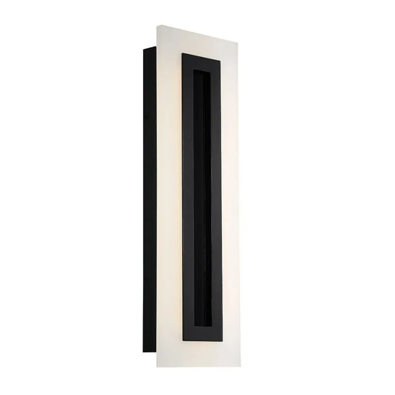 Modern Forms Shadow 24" Outdoor Wall Light in Black