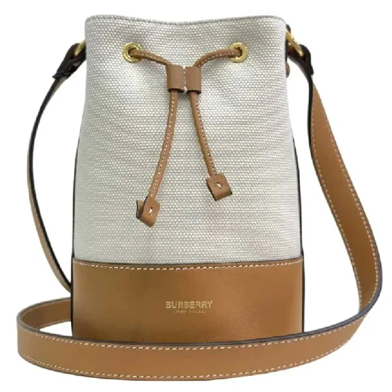 Burberry Mini Canvas Bucket Bag