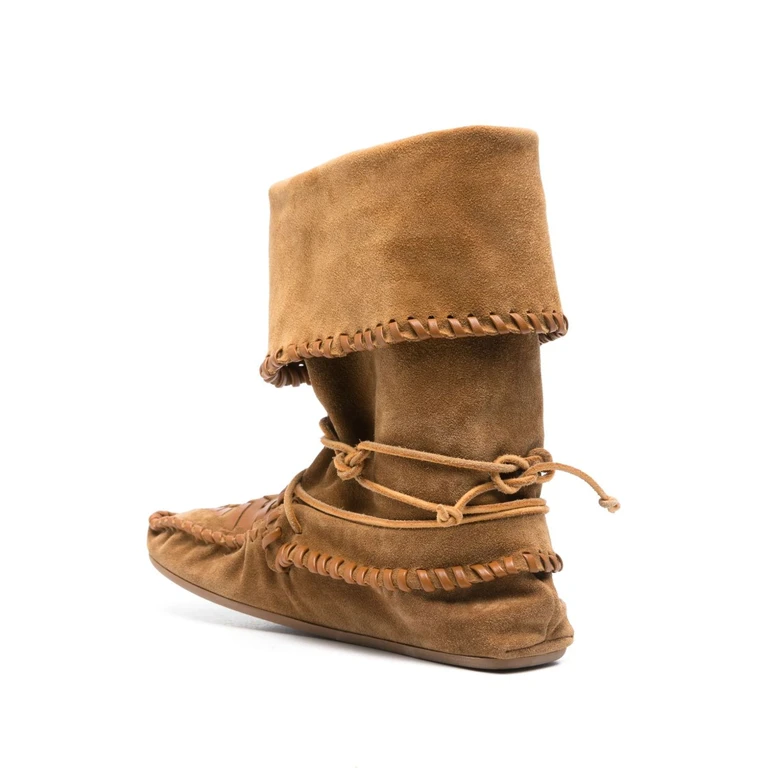 Isabel Marant Boots Leather Brown Outer: Calf Suede - Women