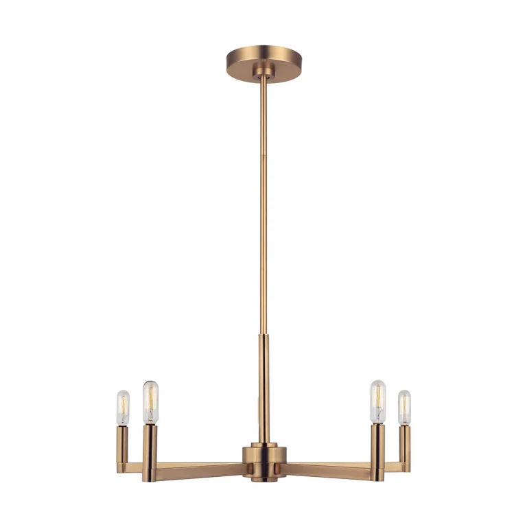 Satin Brass LED Chandelier from the Fullton Collection