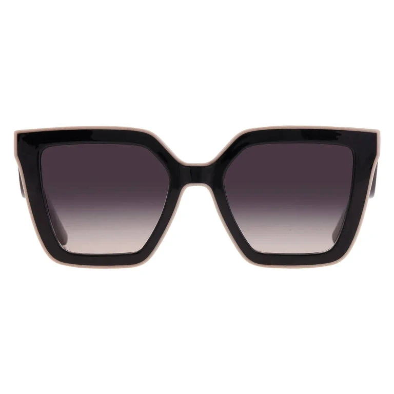 Longchamp Grey Gradient Irregular Ladies Sunglasses LO792S 001 53