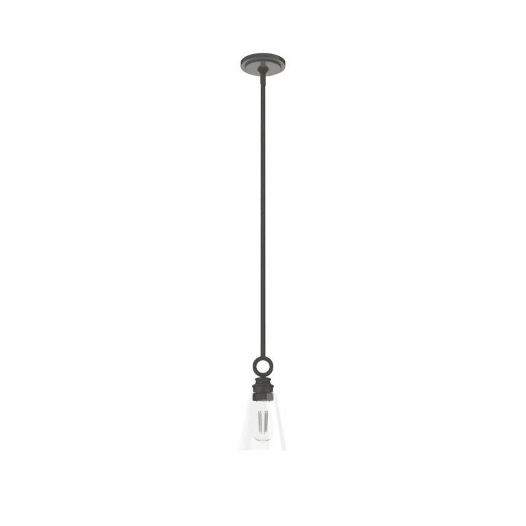 Noble Bronze One Light Pendant from the Klein Collection
