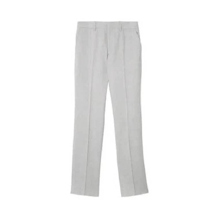 Burberry Straight Leg Tailored Wool Trousers