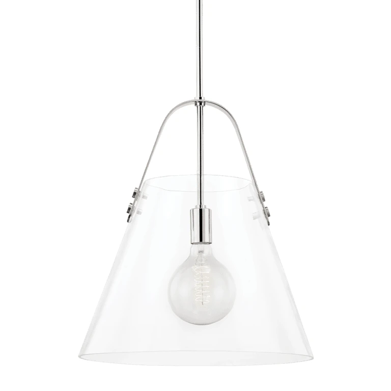 Mitzi Karin Pendant Light in Polished Nickel