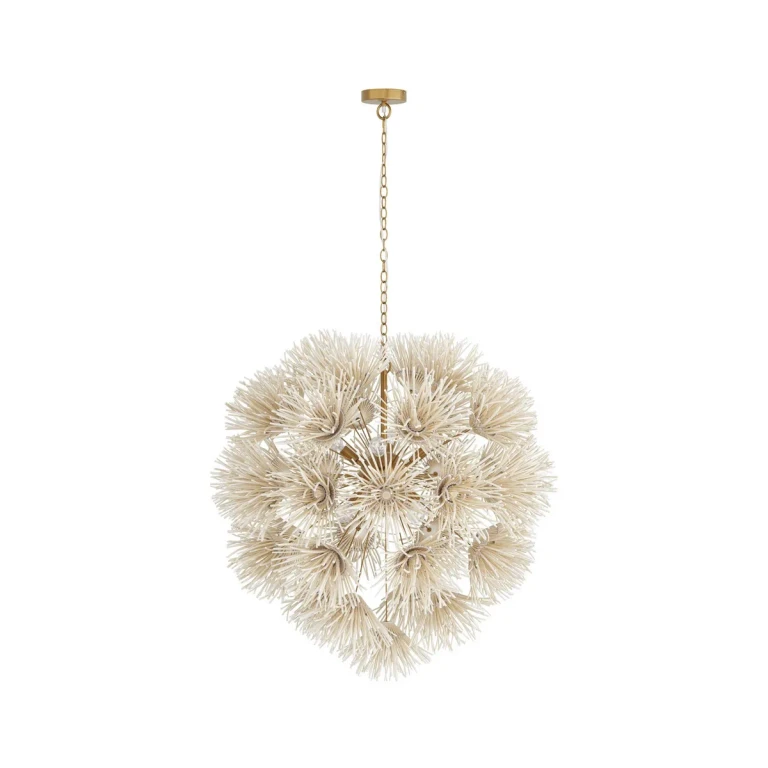 Ivory Eight Light Chandelier from the Winona Collection
