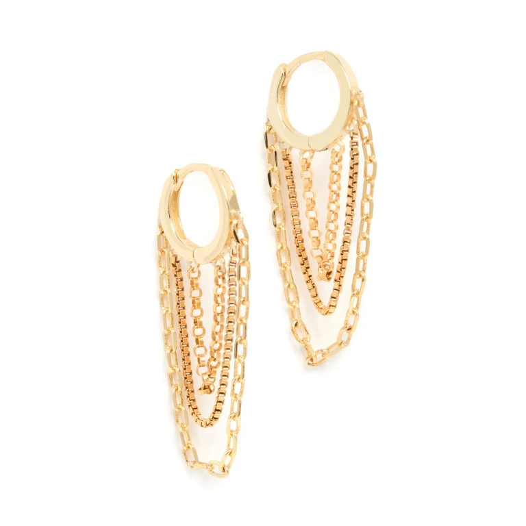 SHASHI Paloma Earrings Gold One Size