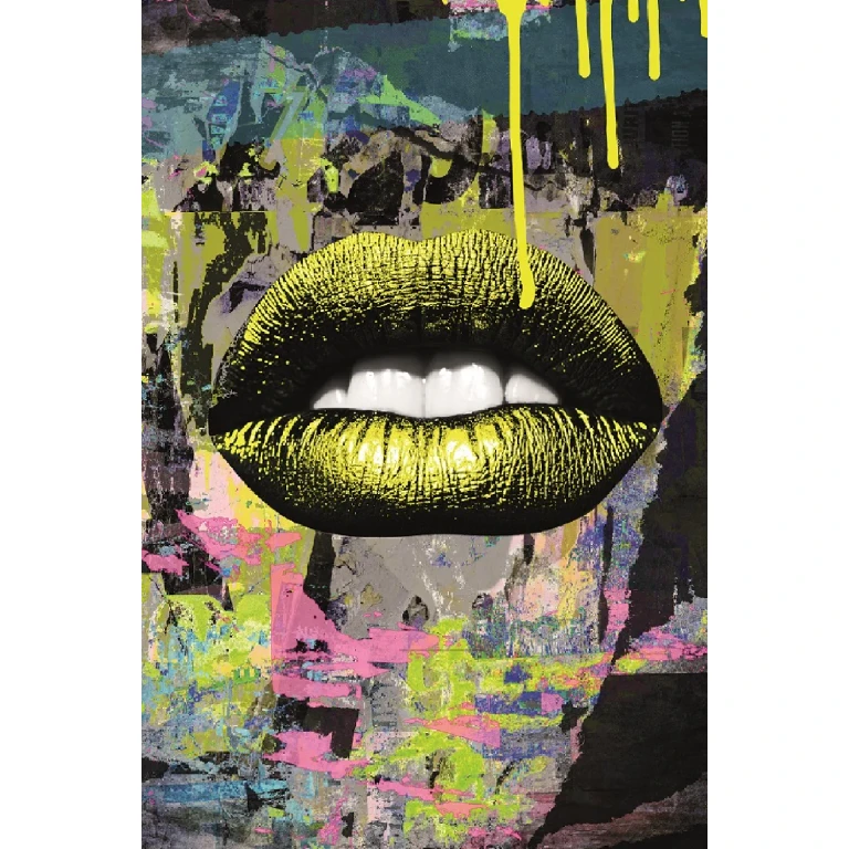 Red Pout Metal Artwork | Andrew Martin Lip