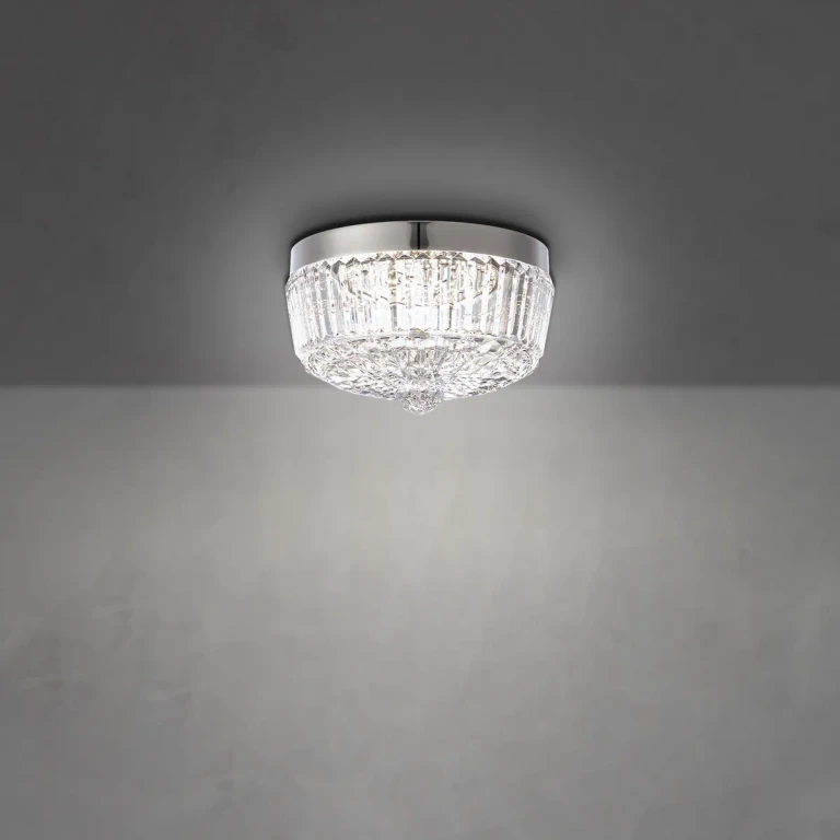 Regina LED Flush Mount Ceiling Light in Polish Nickel