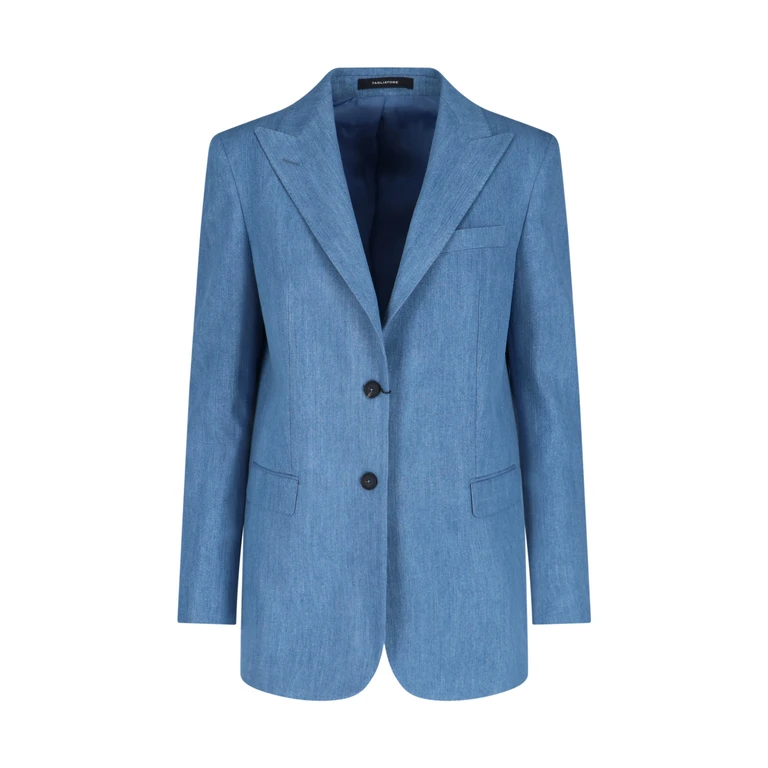 Tagliatore Jackets Blue Cotton - Women