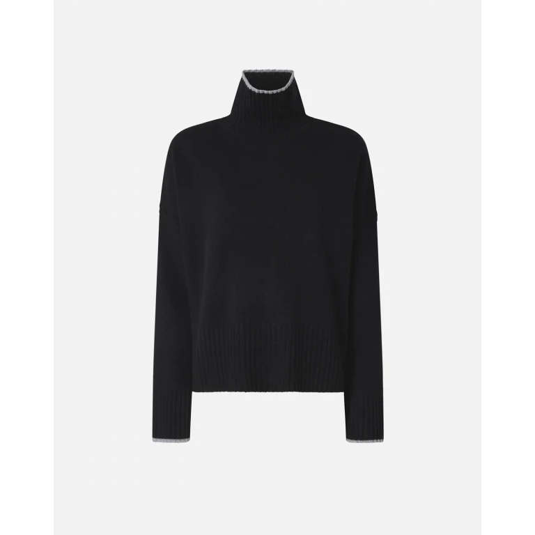 Pinko - 메리노 울과 캐시미어 터틀넥 스웨터