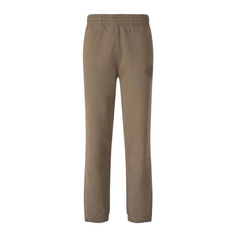 Burberry Logo Embroidered Cotton Trousers