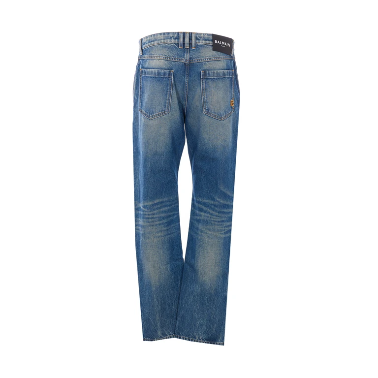 Balmain Jeans Blue Cotton - Men