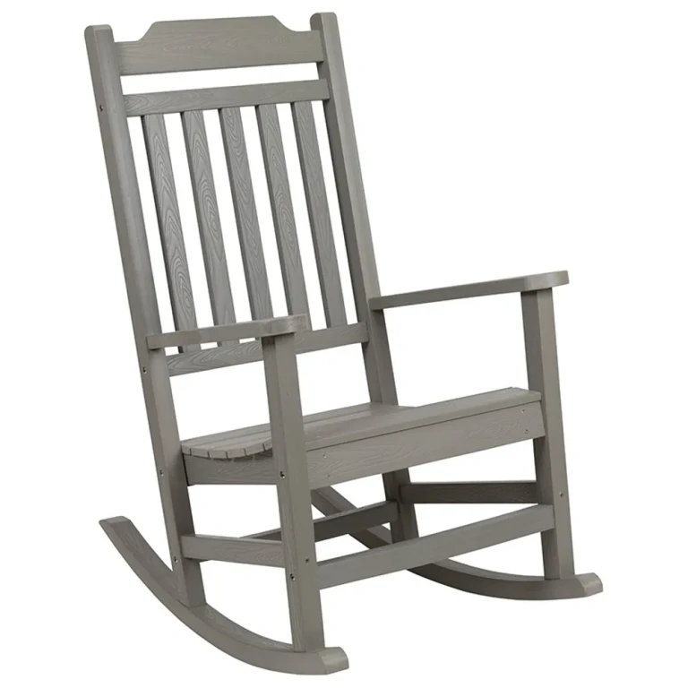 All-Weather Gray Rocking Chair