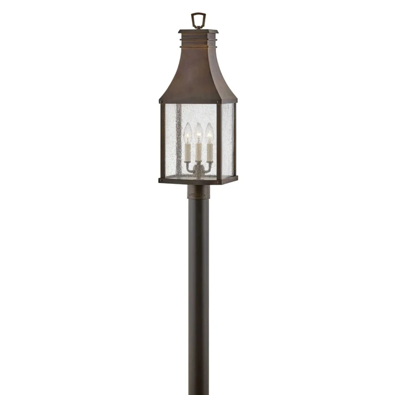 Blackened Copper LED Post Top or Pier Mount from the Beacon Hill Collection