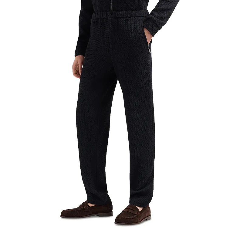 Emporio Armani 3D Jacquard Jersey Trousers