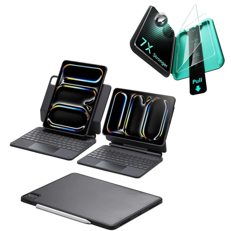 ESR Rebound 磁吸键盘保护套 (适用于 iPad Pro 11英寸 2024) - 德语布局