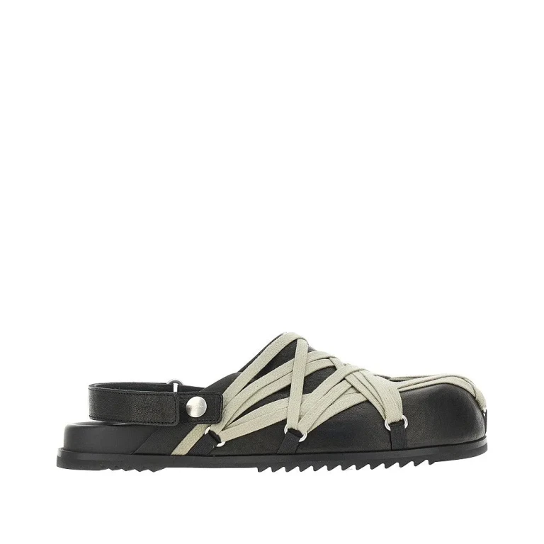 RICK OWENS Megalace leather mules Man 39