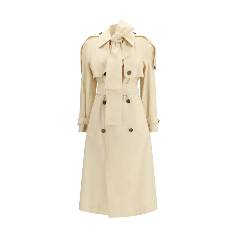 Burberry Long Trerose Trench In Canvas