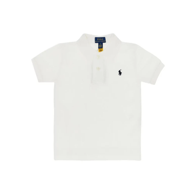 RALPH LAUREN Piquet polo shirt with logo embroidery Kids 2Y