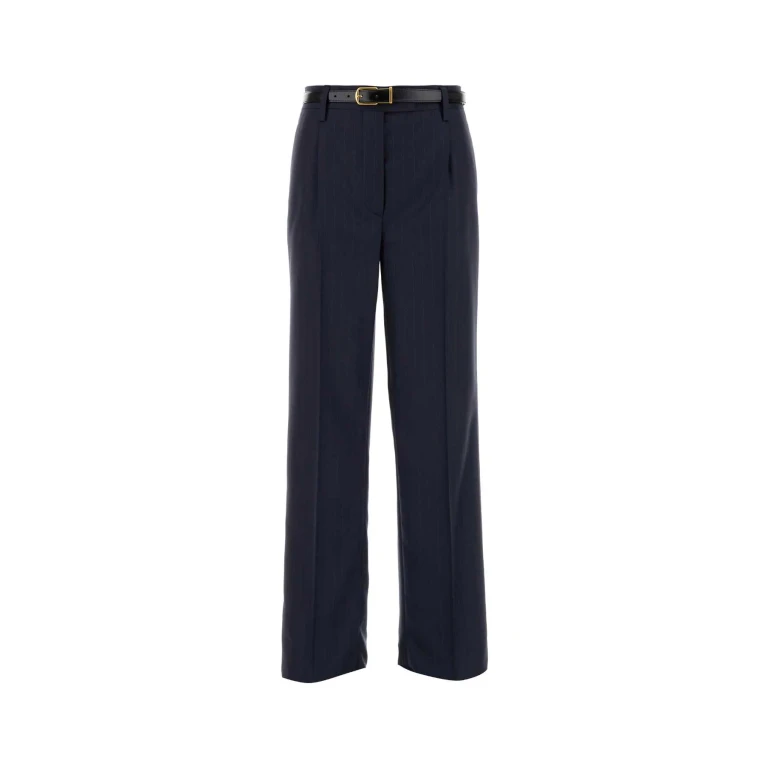 Pantalon Prada en laine à rayures tennis